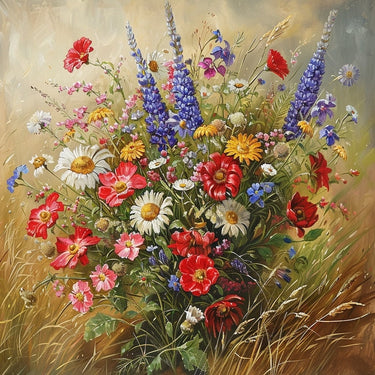 Canvas of Wild Flowers